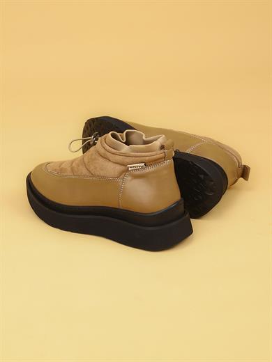 LUXOR Kadın Dolgulu Kışlık Vizon Sneaker Bot