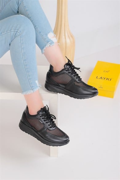 Violet Siyah Renkli Kadın Sneaker