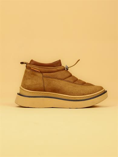 LUXOR Kadın Dolgulu Kışlık Taba Sneaker Bot