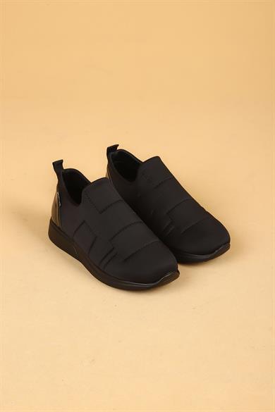 Marek Siyah Renkli Paraşüt Kumaş Kadın Spor Ayakkabı