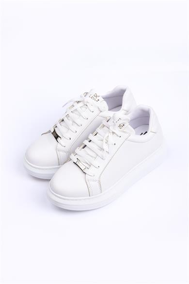 Lovely Beyaz Renkli Kadın Spor Ayakkabı