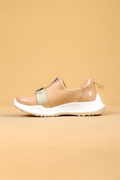 Orion Bej Renkli Ortopedik Tabanlı Spor Yürüyüş Ayakkabı