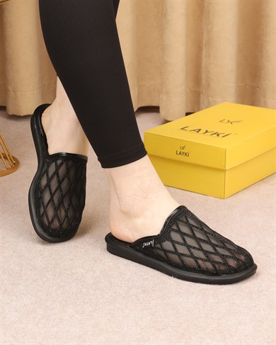 Alera Siyah Renkli Destekli Ortopedik Terlik