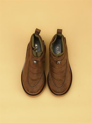 LUXOR Kadın Dolgulu Kışlık Açık Kahverengi Sneaker Bot