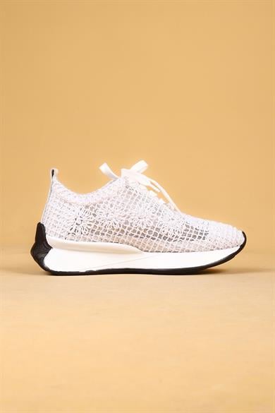 Zeal Beyaz Renkli Kadın Yazlık Sneaker
