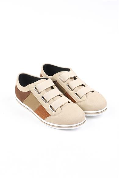 Solero Bej Renkli Kadın Yürüyüş Ayakkabısı