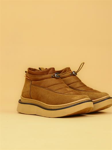 LUXOR Kadın Dolgulu Kışlık Taba Sneaker Bot