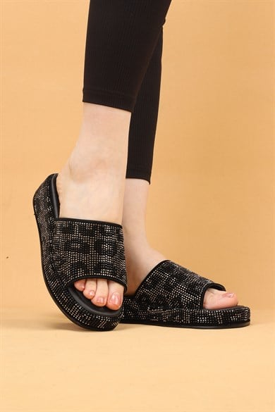 SONLY Anatomik Destekli Ortopedik Kadın Platin Terlik