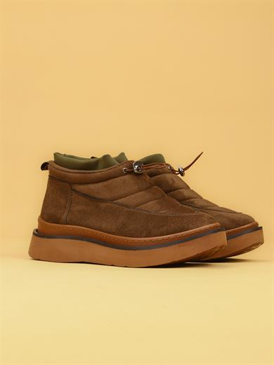 LUXOR Kadın Dolgulu Kışlık Açık Kahverengi Sneaker Bot