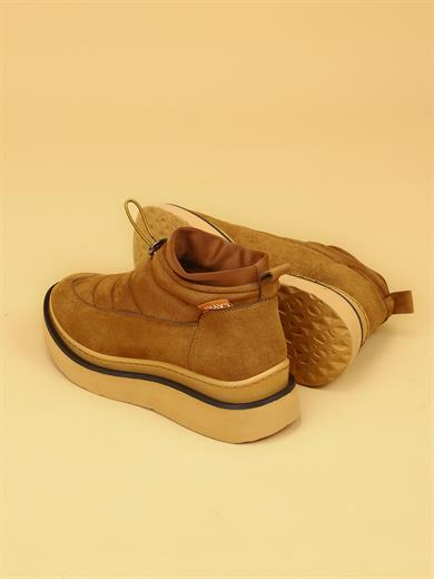 LUXOR Kadın Dolgulu Kışlık Taba Sneaker Bot