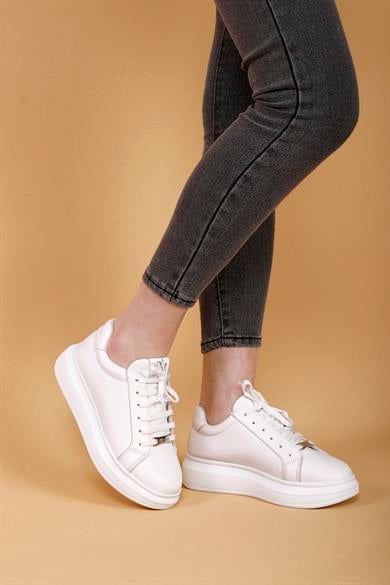 Lovely Beyaz Renkli Kadın Spor Ayakkabı