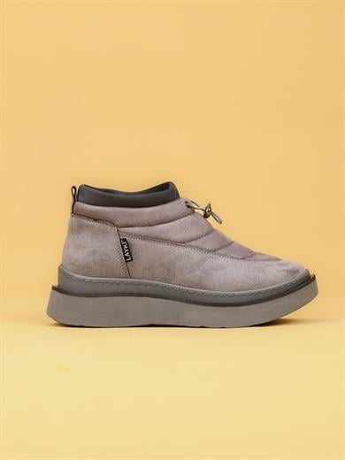LUXOR Kadın Dolgulu Kışlık Gri Sneaker Bot