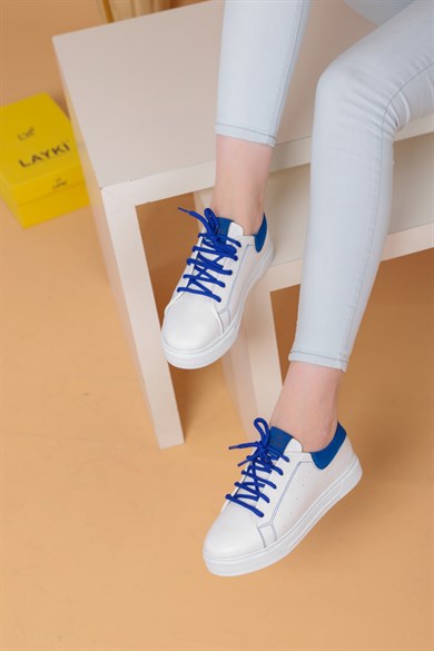 Rocc Beyaz Mavi Kadın Spor Ayakkabı