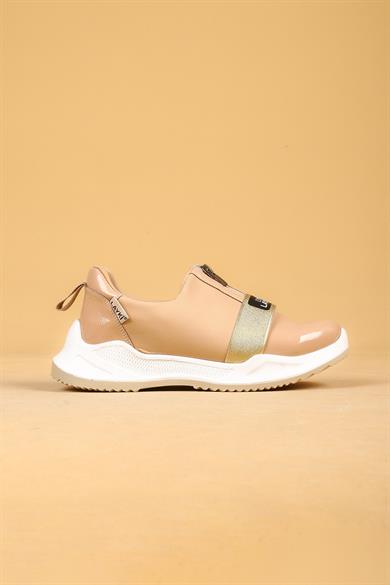 Orion Bej Renkli Ortopedik Tabanlı Spor Yürüyüş Ayakkabı