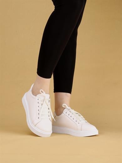 ATTY Rahat Tabanlı Günlük Spor Stil Kadın Beyaz Sneaker Ayakkabı