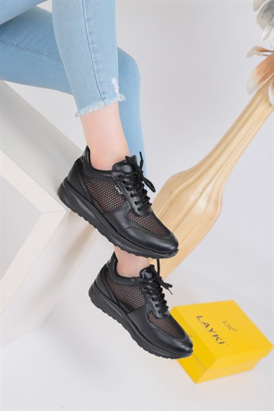 Violet Siyah Renkli Kadın Sneaker