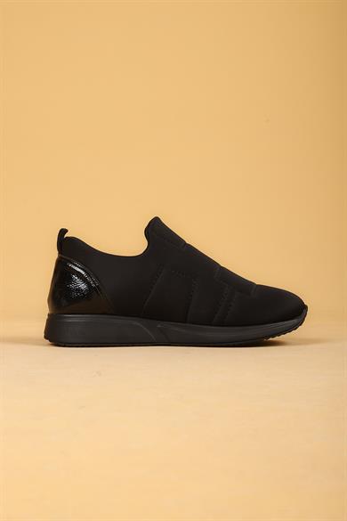 Marek Siyah Renkli Paraşüt Kumaş Kadın Spor Ayakkabı