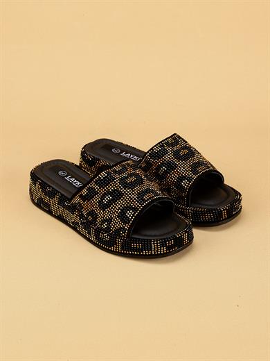 Anatomik Destekli Ortopedik Kadın Siyah Terlik