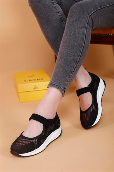 Costa Sİyah Renkli Kadın Günlük Yazlık Ayakkabı