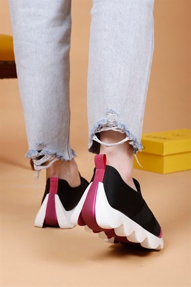 Diona Fuşya Renkli Kadın Günlük Ayakkabı Çift Renkli Taban