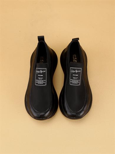 Laura Yüksek Tabanlı Kadın Siyah Yürüyüş Ayakkabı