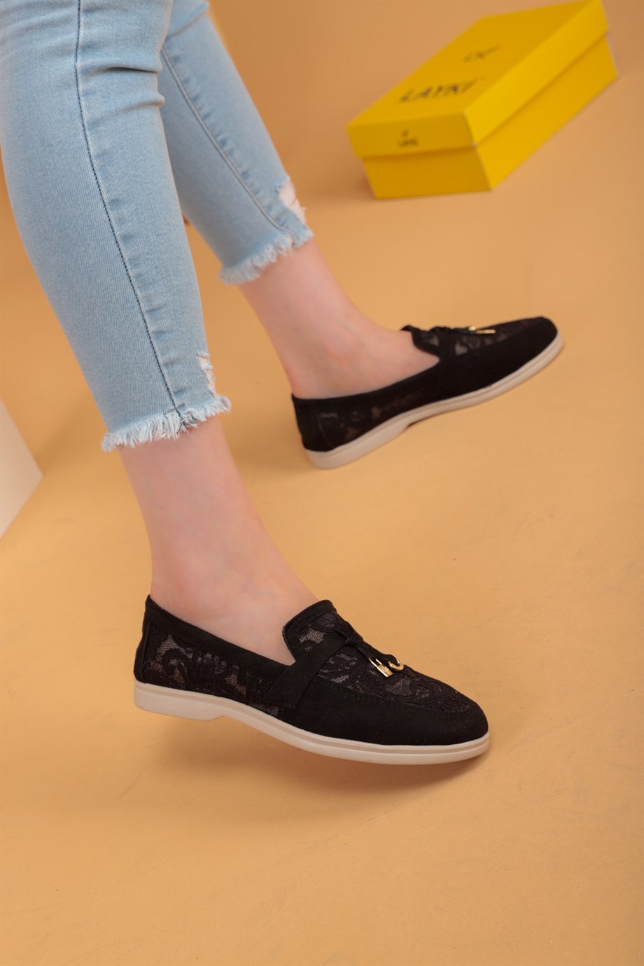layki.com | Sedra Siyah Renkli Klasik Ayakkabı