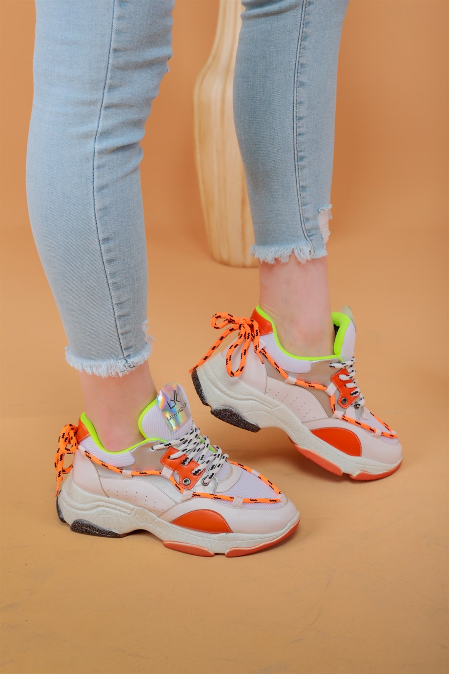 layki.com | Arya Beyaz Renkli Kadın Spor Ayakkabı