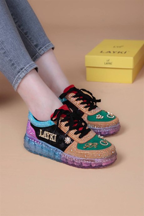 002011580000002LAYKİSneakerLAYKİ Astra Taşlı Desenli Şeffaf Taban Renkli Kadın SneakerAstra Taşlı Desenli Şeffaf Taban Renkli Kadın Sneaker