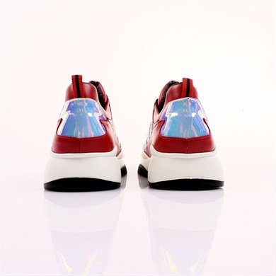 Fausto Kırmızı Renkli Kadın Sneaker 026002 