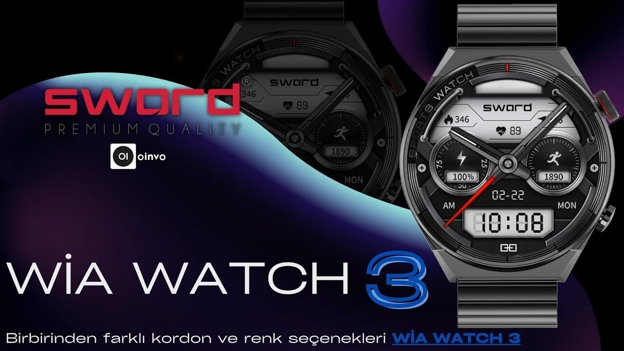 Sword WIA Watch 3, şıklığı ve teknolojiyi bileğinizde bir araya getiriyor. 1.9 inç TFT HD ekranı ve dayanıklı cam malzemesiyle hem zarif hem de sağlam. Dual 5.0 Bluetooth bağlantısı ve Realtek 8762DK çipseti ile kesintisiz iletişim ve performans sunar.