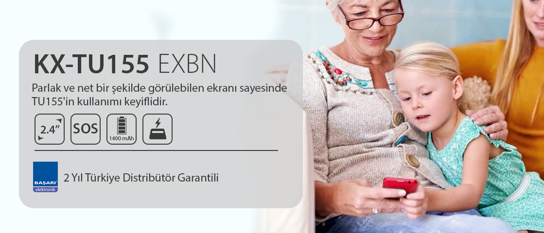 Panasonic KX-TU155EXBN Tuşlu Cep Telefonu