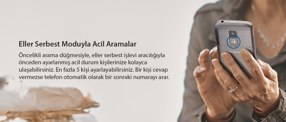 Eller Serbest Moduyla Acil Aramalar Öncelikli arama düémesiyle, eller serbest i>levi aracilléyla önceden ayarlanml> acil durum ki>ilerinize kolayca ulapbilirsiniz. En fazla 5 ki$ ayarlayabilirsiniz. Bir ki9i cevap vermezse telefon otomatik olarak bir sonraki numarayl arar.