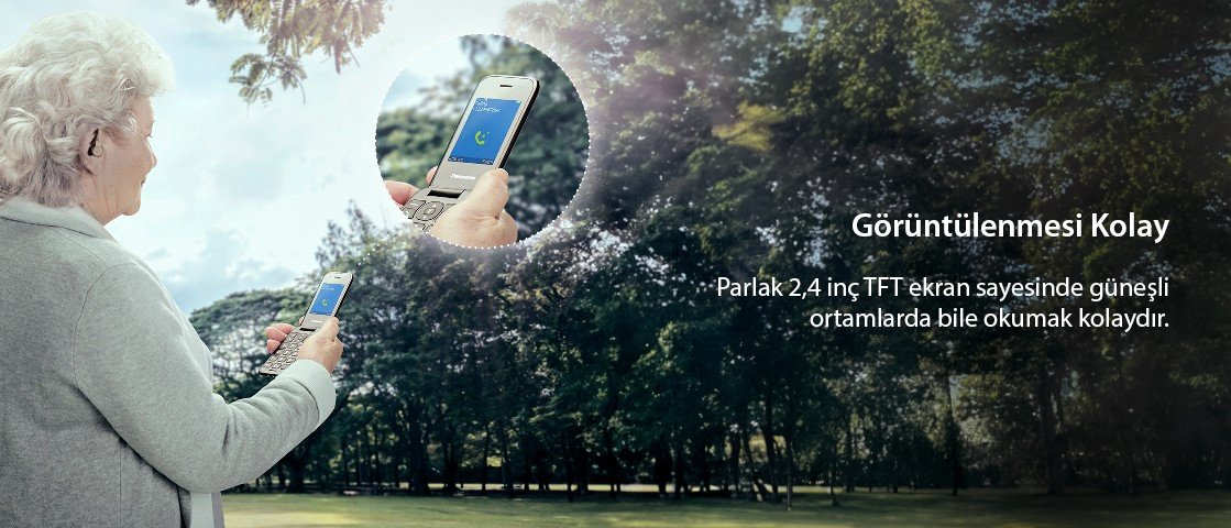 2.4" Parlak kolay görülebilir ekran.