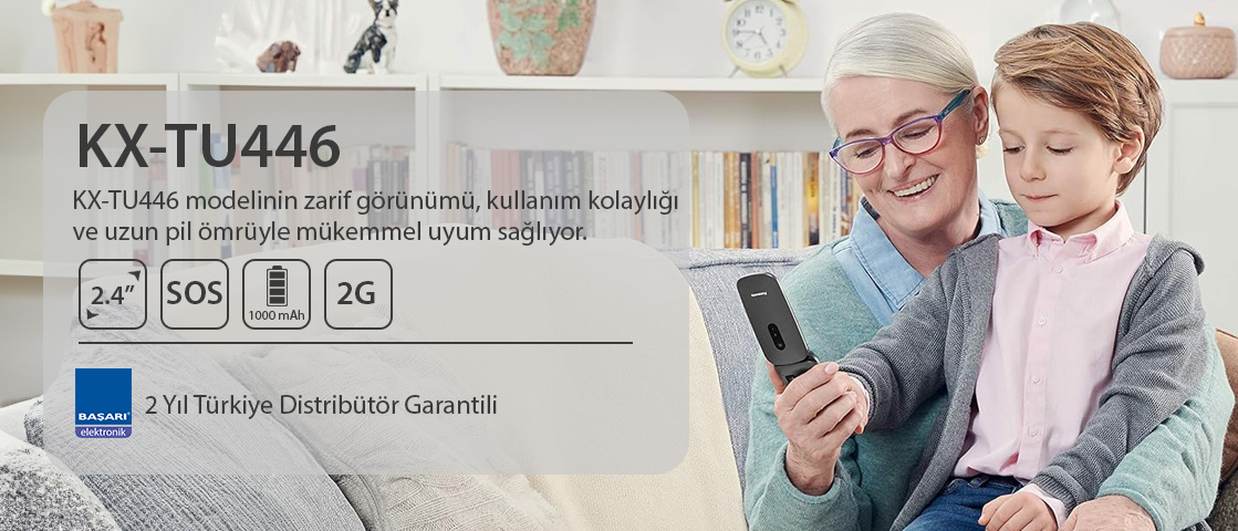 2 Yıl Türkiye Distribütör Garantili | Büyük 2,40" TFT Renkli Ekran | 0,8 MP Kamera | Uzun Pil Ömrü | S.O.S. Acil Çağrı