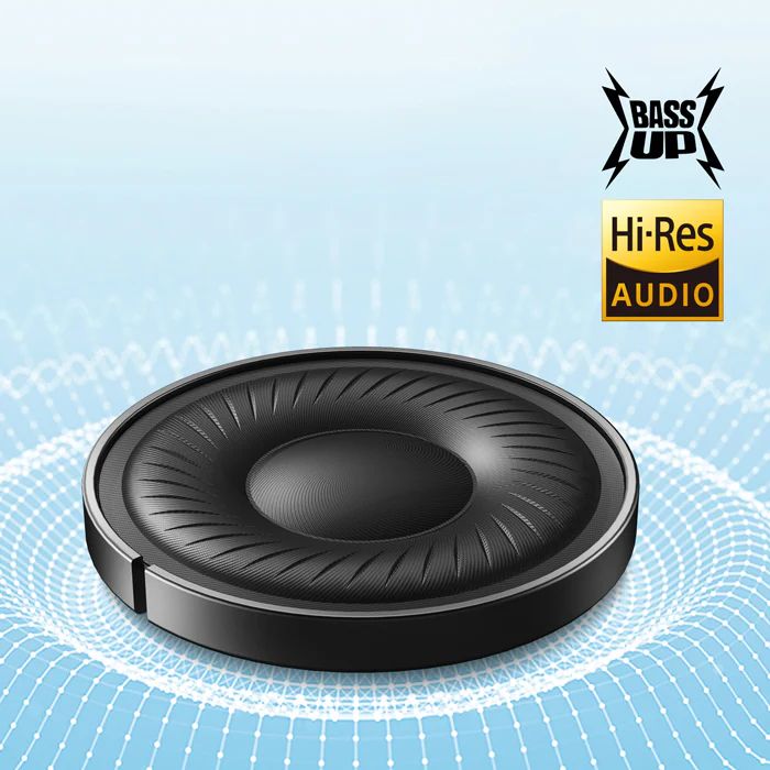 Hi-Res sertifikalı ses, bir CD'den daha kaliteli kablosuz müzik dinleyebileceğiniz anlamına gelir. Büyük 40mm sürücüler aynı zamanda net ses ve güçlü baslar üretebilir.