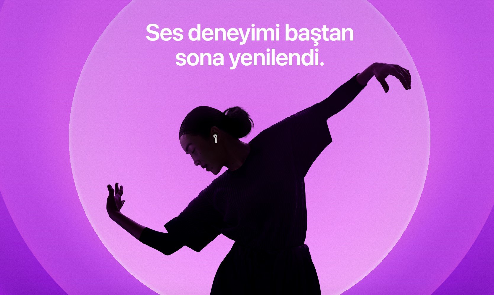 Ses deneyimi baştan sona yenilendi.