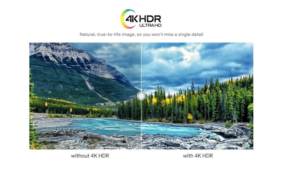 HDR10+, HDR10 ve HLG HDR işleme desteği sağlayarak, ultra yüksek çözünürlüklü, gerçekçi bir görüntüleme deneyiminin keyfini çıkarın.