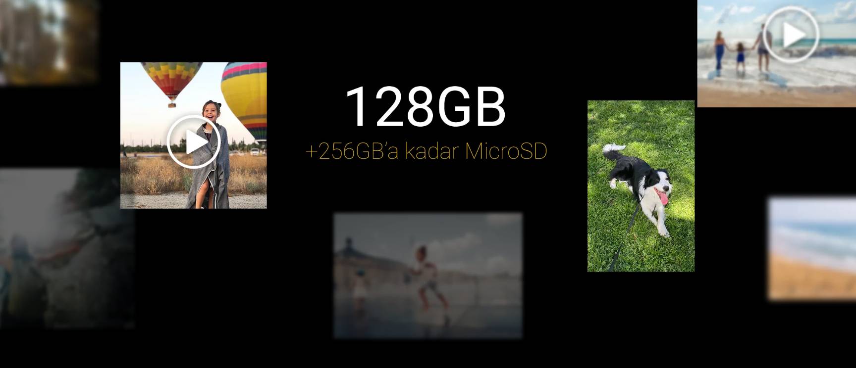 128GB dahili depolama, fotoğraf, video ve dosyalarınız için geniş alan sunuyor.