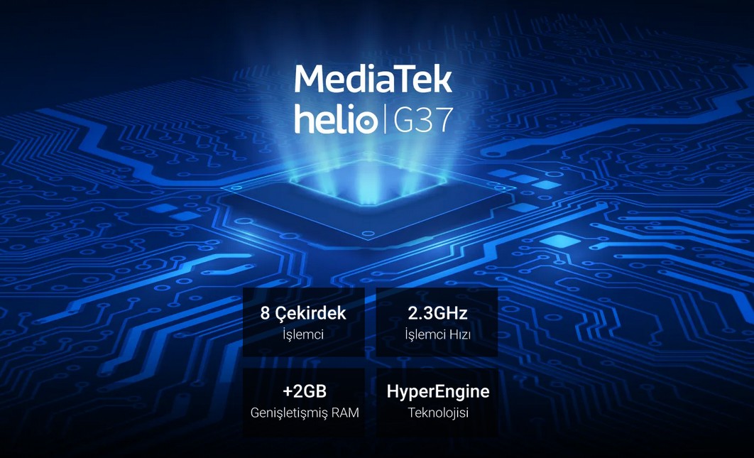  Güçlü ve Dinamik  Mediatek Helio G37 işlemcisi ve HyperEngine Teknolojisi'nden aldığı güçle GM 23 SE, akıcı ve hızlı bir performans sağlar. 6GB RAM (4GB+2GB Genişletilmiş RAM) sayesinde uygulamaların açılış hızlarında ve uygulamalar arası geçişlerde etkili bir kullanıcı deneyimi sunar.