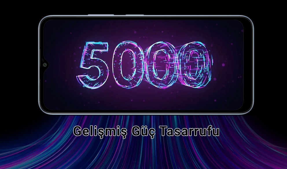 Uzun Kullanım Deneyimi  5000mAh bataryası, uzun pil ömrü sağlar ve yoğun kullanımlarınıza karşı dayanıklı bir performans sunar. Gelişmiş Güç Tasarrufu sayesinde sık sık şarj etmenize gerek kalmaz.