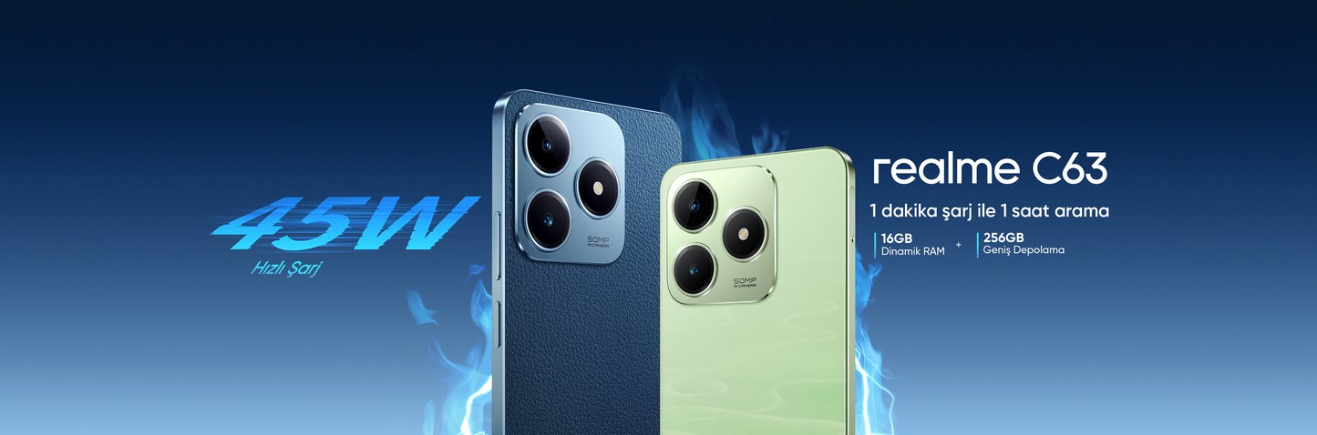 Realme C63 128 GB 6 GB Cep Telefonu