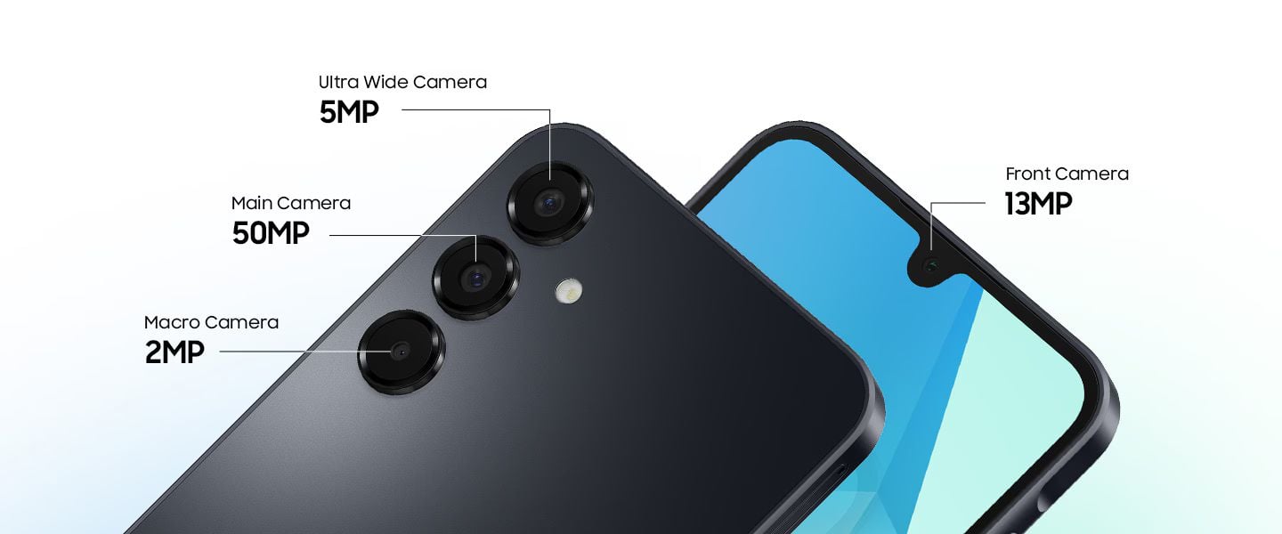  Sıradan anları çerçevelik fotoğraflara dönüştürün  Galaxy A16'nın gelişmiş kameralarıyla detaylı çekimler yapın. 50 MP Ana Kamera ile anı yakalarken 13 MP Ön Kamera ile net selfie’ler çekerek fotoğraflarınızdaki ayrıntıları öne çıkarın.
