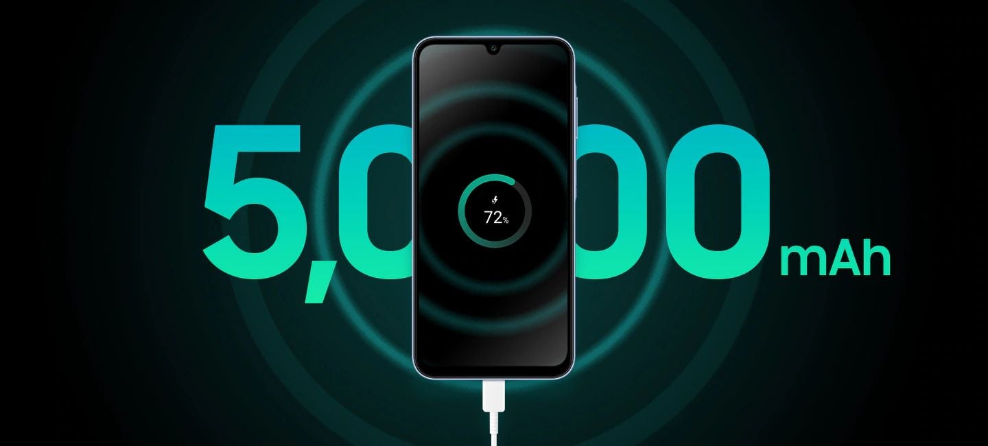  2 gün süren pil ömrüyle kontrol sizde  2 günlük pil ömrü sunan ve Süper Hızlı Şarj özelliğiyle hızlıca şarj olan 5.000 mAh (normal) pil ile şimdi daha da üretken olma zamanı.