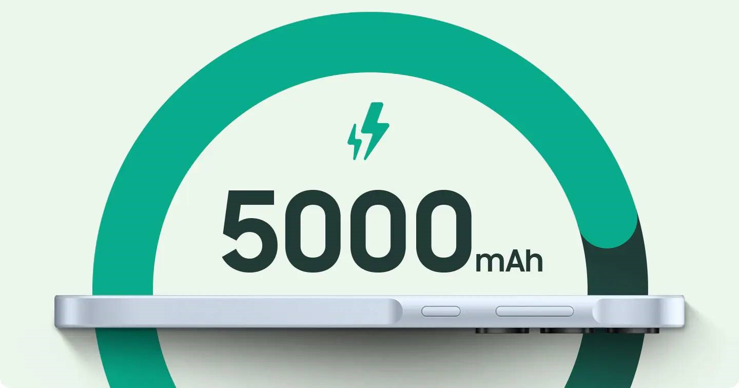  2 gün süren pil ömrü  2 gün boyunca bağlantıda kalmanızı sağlayacak şekilde tasarlanan 5.000 mAh (tipik) pil ve Süper Hızlı Şarj ile daha fazla hareketlilik kazanın.