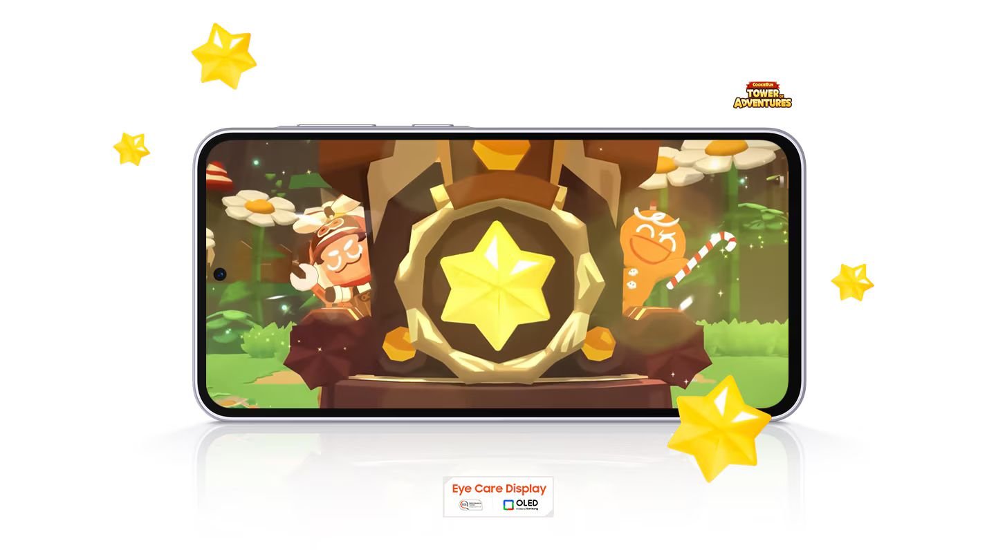  Sürükleyici bir oyun deneyimi için daha büyük ve acayip iyi 6,7 inç ekran  Daha büyük 6,7 inç FHD+ Super AMOLED ekranda en yeni içerikleri izleyin. 120 Hz yenileme hızı ve 1.200 nits ile daha yüksek parlaklığı sayesinde sorunsuz bir kaydırma deneyimi yaşayın ve dışarıdayken bile daha iyi görünürlük elde edin.