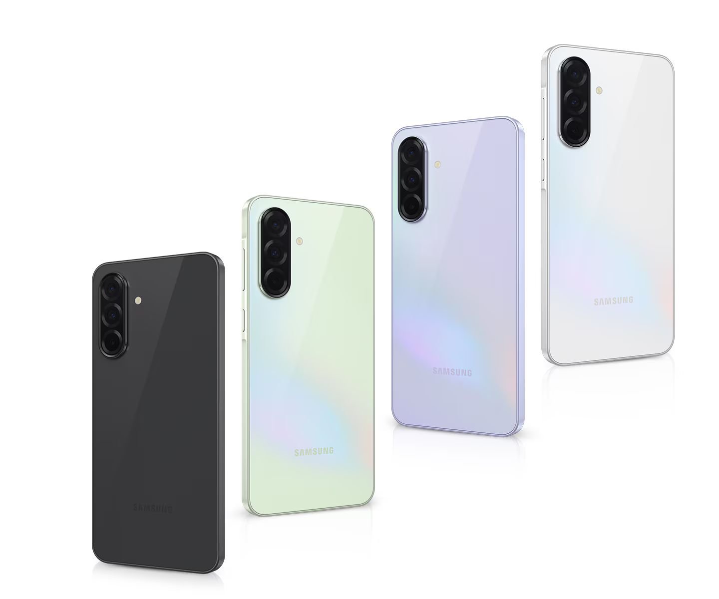  Şık bir hava katılmış daha ince tasarım  Minimal ve dayanıklı Galaxy A36 5G ile tarzınızı yansıtın. Cihaz, düz bir hatta gruplandırılmış sade kamera düzenine ve birinci sınıf arka cama sahiptir. Daha ince ve düz kenarlı çerçeve tasarımıyla ince ve şık bir görünüm sunar.
