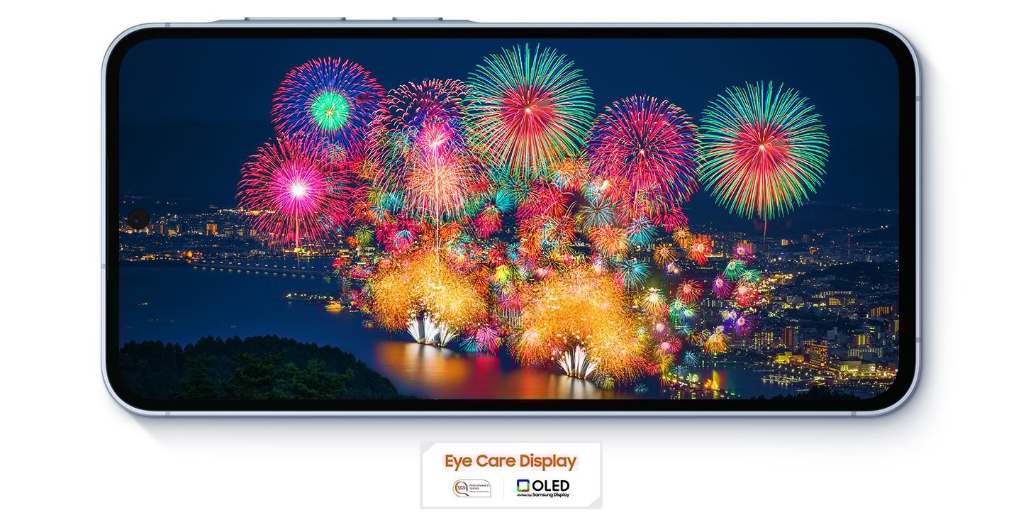 Büyüleyici ve net görüntü  6,6 inç FHD+ Super AMOLED ekran sürükleyici bir deneyim sunar. Vision Booster, güneş ışığı altında renk ve kontrastı optimize ederek görünürlüğü iyileştirir. 1.000 nit parlaklık ve 120 Hz'e kadar uyarlanabilir yenileme hızıyla daha duyarlı ve canlı bir ekran deneyimi yaşayın.