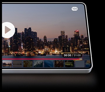  Uzun süreli pil ömrü  Öncü MDNIe teknolojimiz özel olarak tasarladığımız uygulama işlemci içerisine entegre edildi. Yazılım optimizasyonuyla artan pil ömrü sayesinde saatlerce video izleyebilirsiniz.4      Video izleme süresi      31 saate kadar