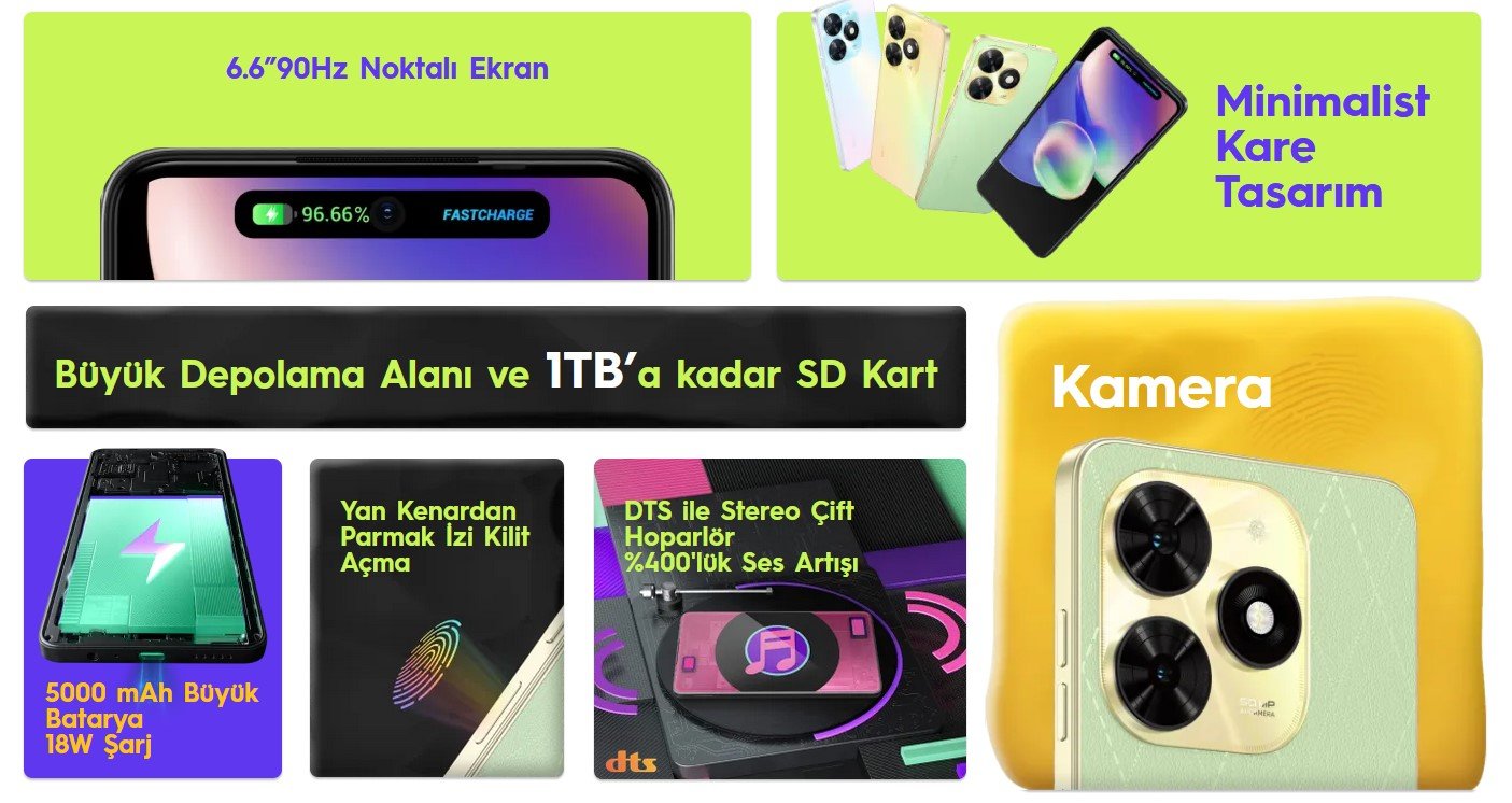 Tecno Spark 20c Özellikler