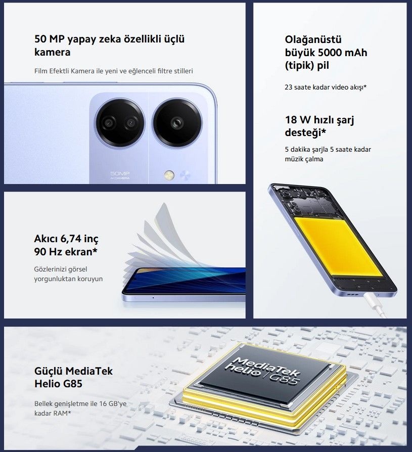 Poco C65 Cep Telefonu Özellikleri